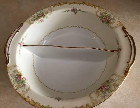N100 Round Divided Vegetable Bowl