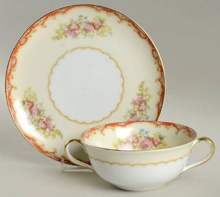 N106 Flat Cream Soup Bowl & Saucer Set