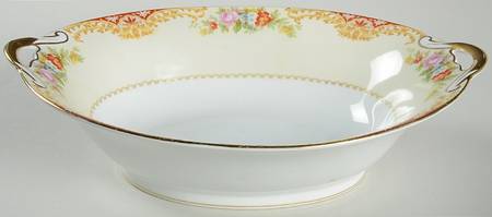 N107 10" Oval Vegetable Bowl