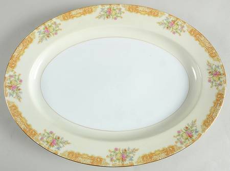 N123 16" Oval Serving Platter