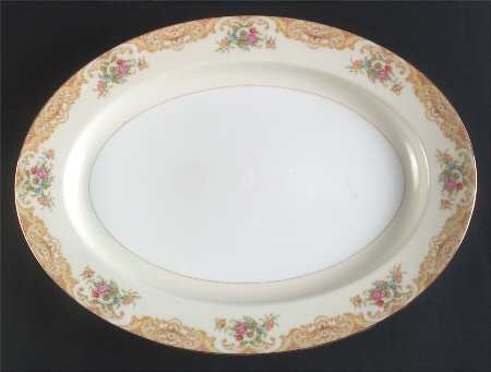 N134 16" Oval Serving Platter