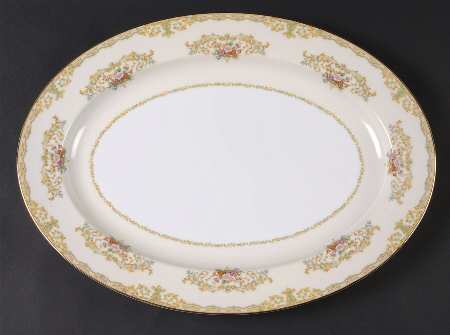 N136 16" Oval Serving Platter