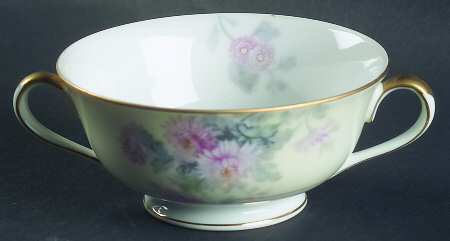 N143 Footed Cream Soup Bowl
