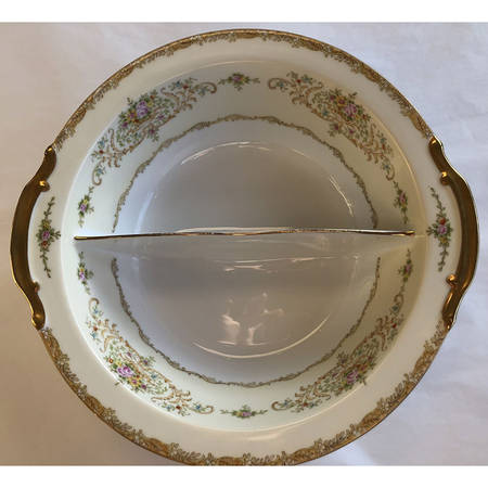 N156 Round Divided Vegetable Bowl