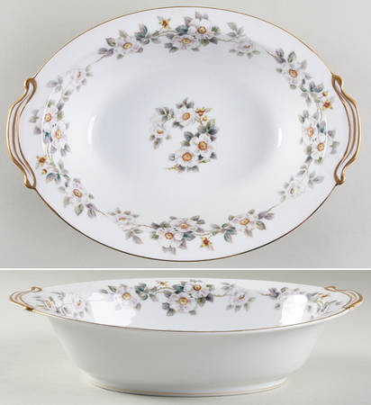 N163 10" Oval Vegetable Bowl