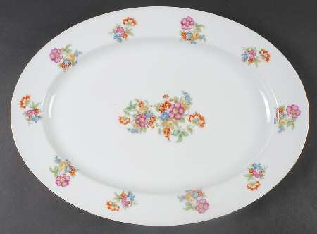 N178 16" Oval Serving Platter