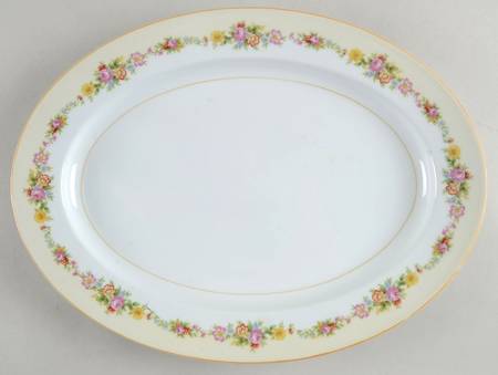 N187 16" Oval Serving Platter