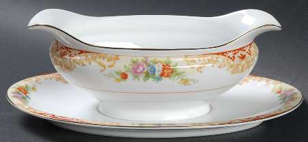 N191 Gravy Boat with Attached Underplate