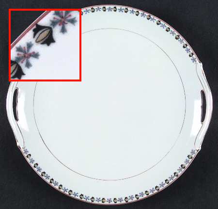 N199 Handled Cake Plate
