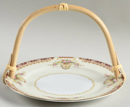 N20 5 3/8"-5 5/8" Bamboo Handled Serving Plate  HC