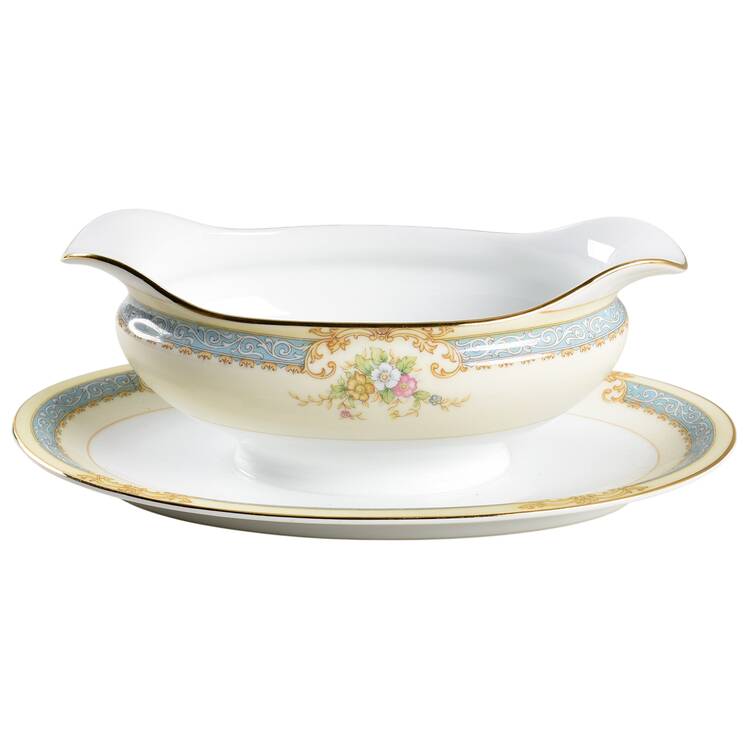 N21 Gravy Boat with Attached Underplate