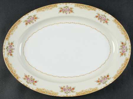 N244 16" Oval Serving Platter
