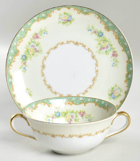 N35 Flat Cream Soup Bowl & Saucer Set