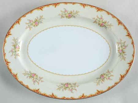 N393 16" Oval Serving Platter