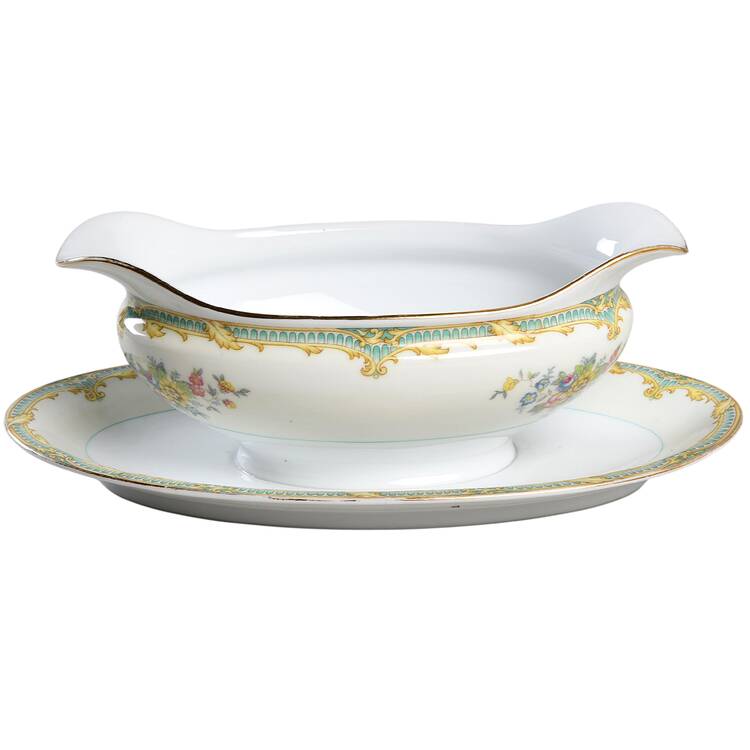 N395 Gravy Boat with Attached Underplate