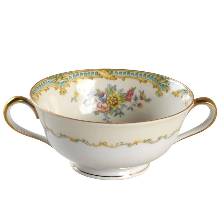 N395 Footed Cream Soup Bowl