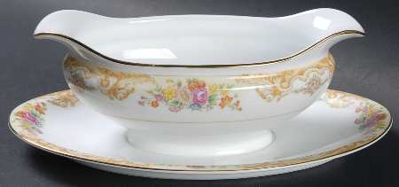 N399 Gravy Boat with Attached Underplate
