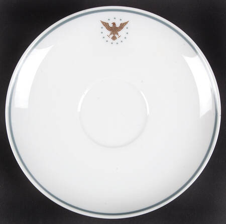 President (Green Band) Saucer for Flat Cup