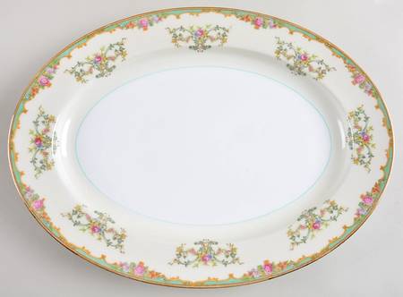N454 16" Oval Serving Platter