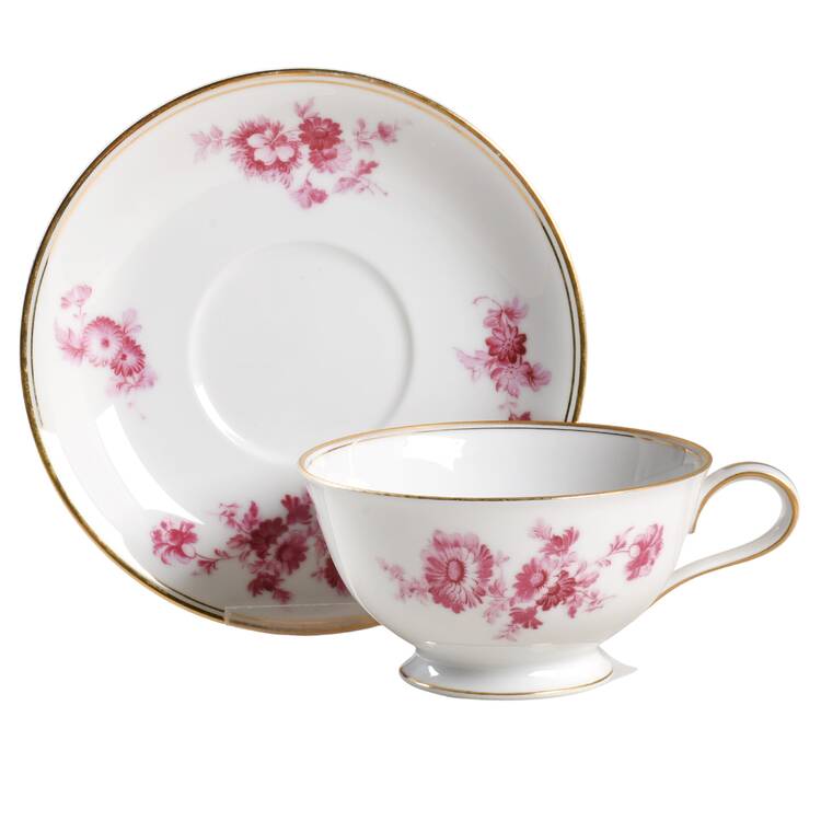 N457 Footed Cup & Saucer Set