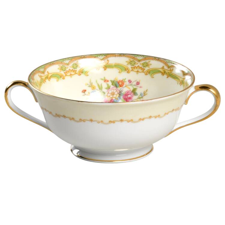 N46 Footed Cream Soup Bowl