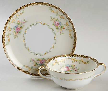 N460 Flat Cream Soup Bowl & Saucer Set