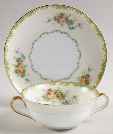N472 Cream Soup Bowl & Saucer Set