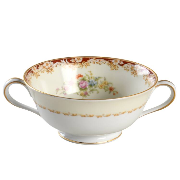 N48 Footed Cream Soup Bowl