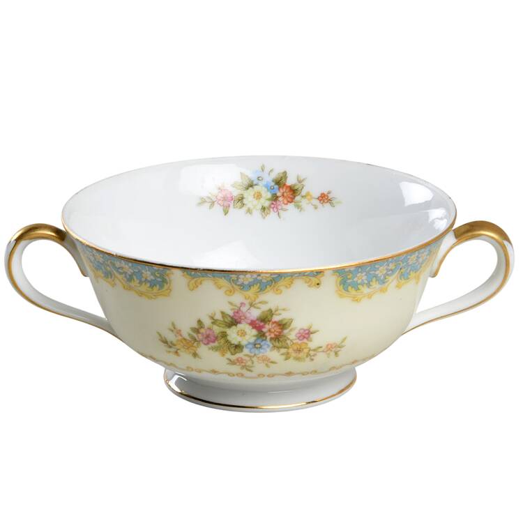 N49 Footed Cream Soup Bowl