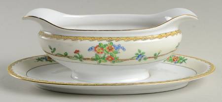 N503 Gravy Boat with Attached Underplate