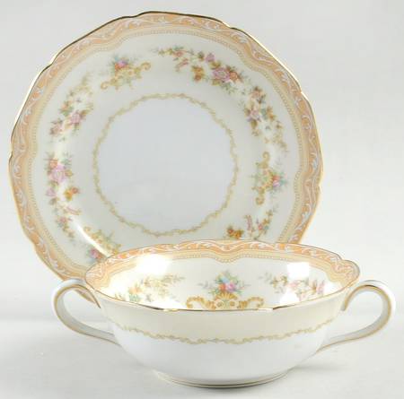 N525 Flat Cream Soup Bowl & Saucer Set