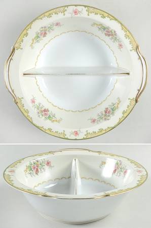 N595 Round Divided Vegetable Bowl