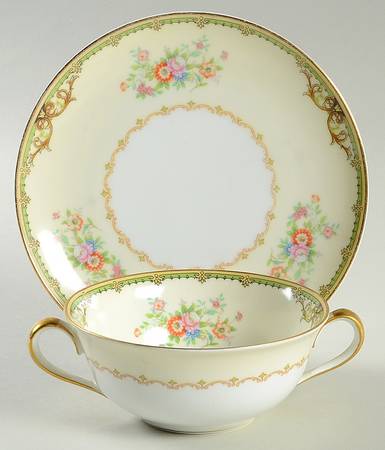 N686 Flat Cream Soup Bowl & Saucer Set