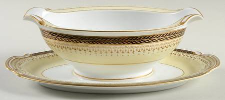 Goldbeam Gravy Boat with Attached Underplate