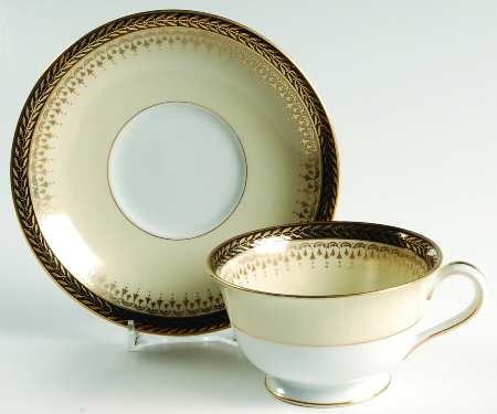 Goldbeam Footed Cup & Saucer Set