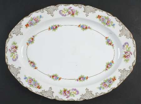 N696 15" Oval Serving Platter
