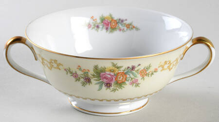 N771 Footed Cream Soup Bowl