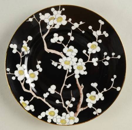 N772 Black Bread & Butter Plate