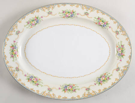 N777 16" Oval Serving Platter