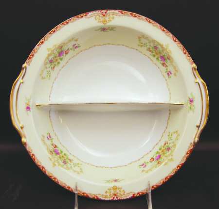 N796 Round Divided Vegetable Bowl