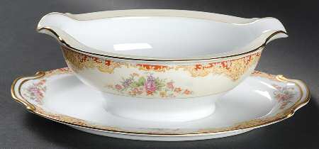 N834 Gravy Boat with Attached Underplate