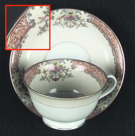 N851 Footed Cup & Saucer Set
