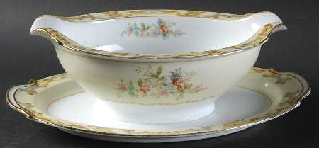 N856 Gravy Boat with Attached Underplate