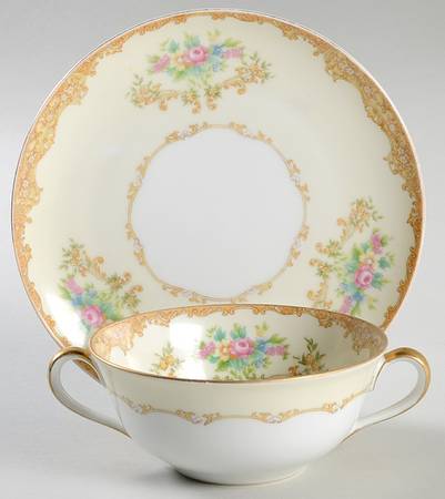 N86 Flat Cream Soup Bowl & Saucer Set