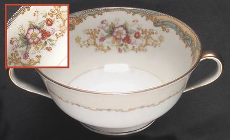 N864 Footed Cream Soup Bowl