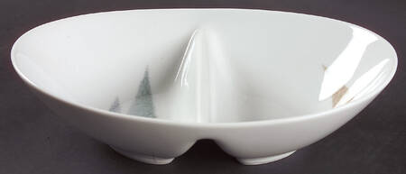 Namiki 10" Oval Divided Vegetable Bowl