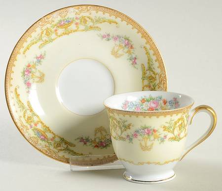 Nanette Footed Demitasse Cup & Saucer Set