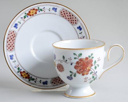 Nanking Footed Cup & Saucer Set