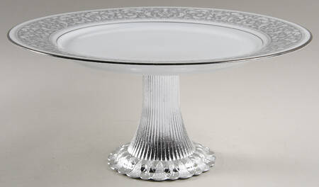 Naples Cake Stand with 4"-5" Metal Pedestal  Hc