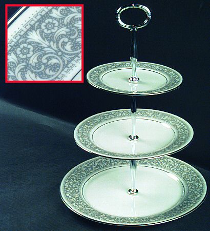 Naples 13 7/8"-14 1/4" 3-Tiered Serving Tray(DP,SP,BB) HC